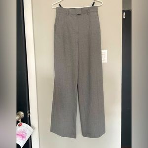 Babaton High Waisted Wide Leg Houndstooth Trouser